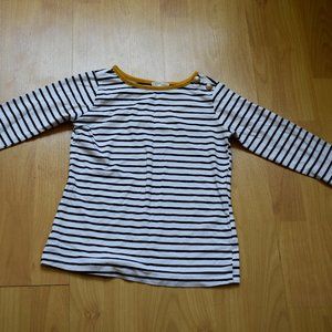 hayden girls striped shirt with buttons